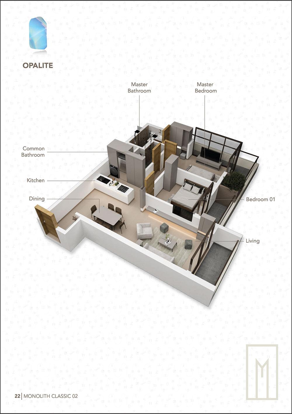 Monolith Classic 02 – Luxury Apartments for Sale in Mount Lavinia