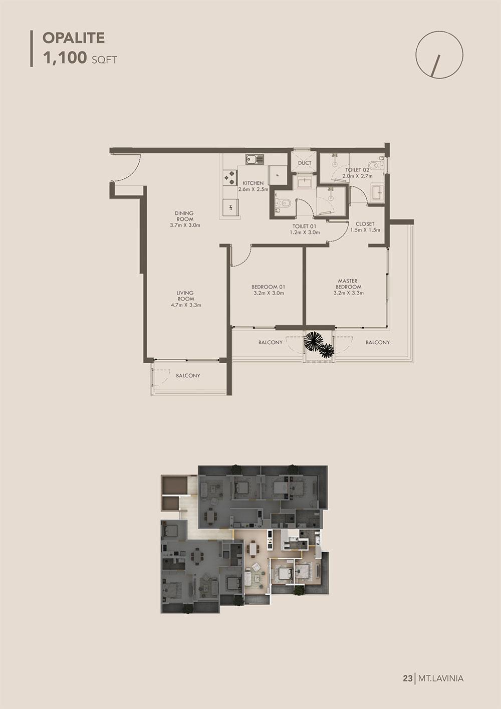 Monolith Classic 02 – Luxury Apartments for Sale in Mount Lavinia